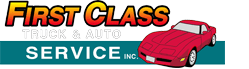 First Class Truck And Auto Service Logo